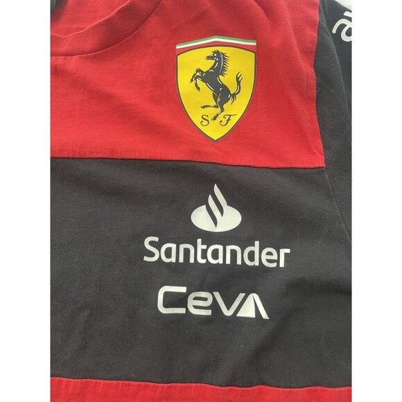 Puma Ferrari Shirt Mens Large Red Black Race Merch T-shirt - Picture 2 of 10
